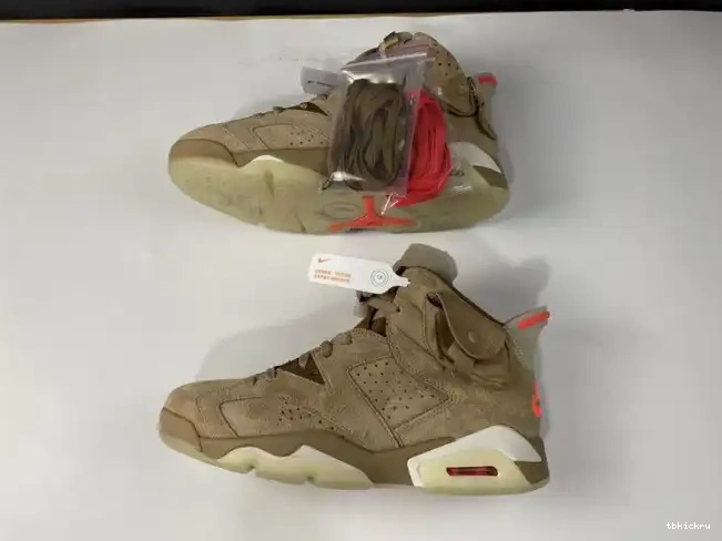 Rep TBK Retro Air 6 DH0690-200 Khaki British Travis Scott Jordan 0518